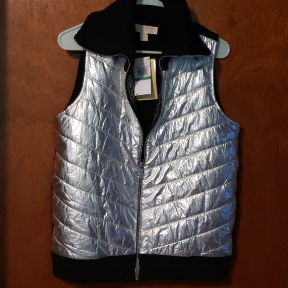 Michael Kors Puffer Vest With Sweater 